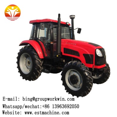 80HP 4x4 farm tractor with cabin